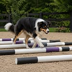 Recovery Tips: How to Use Cavaletti Poles border collie using cavaletti poles