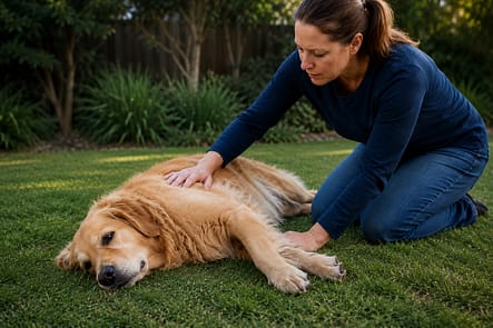 supporting a golden retriever supporting a golden retriever